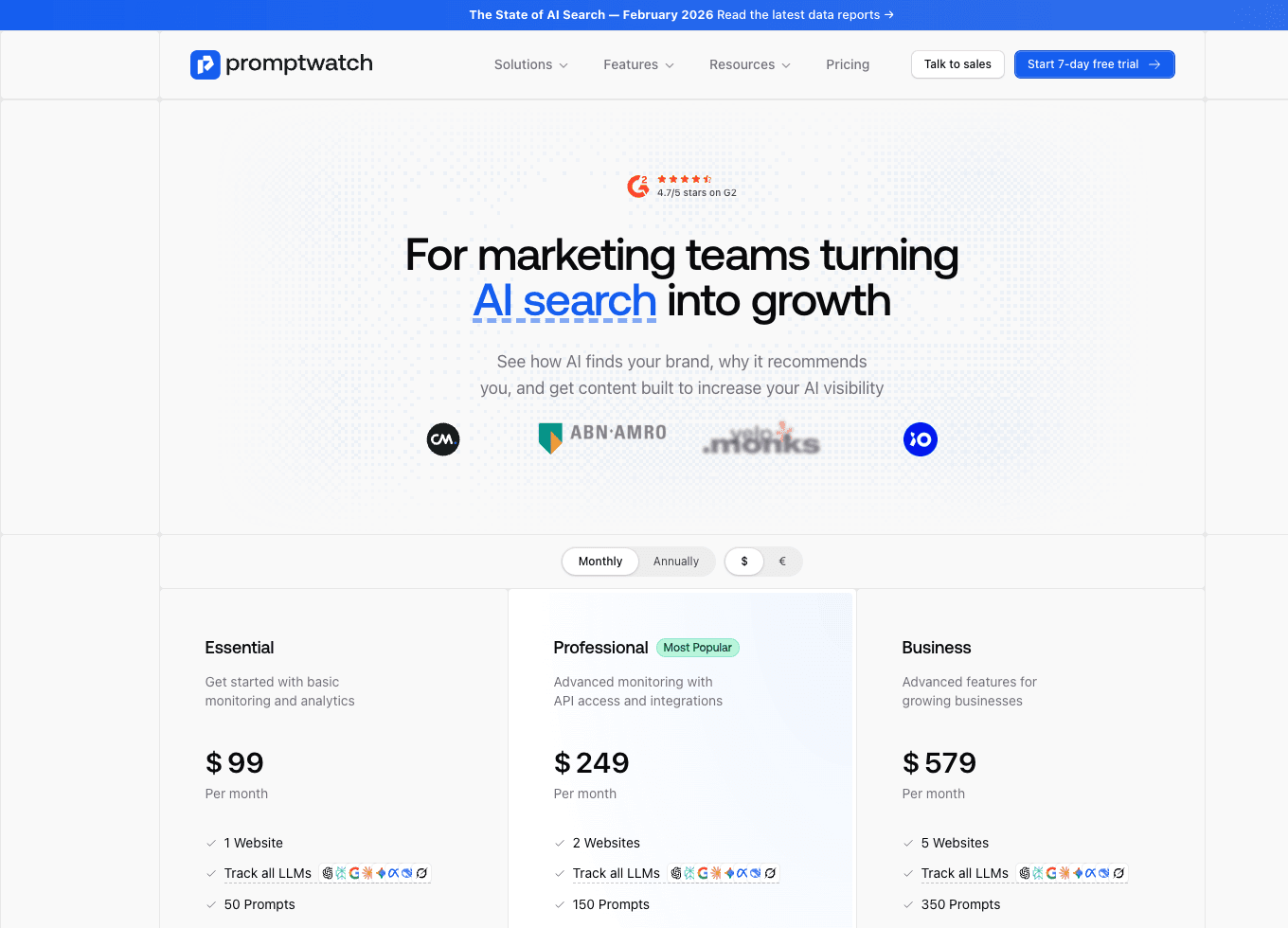 Promptwatch plan details